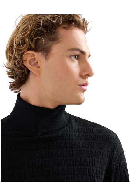 Emporio Armani Dolcevita in lana con monogramma EMPORIO ARMANI | Maglie | 6D1MXJ 1MJMZ0999